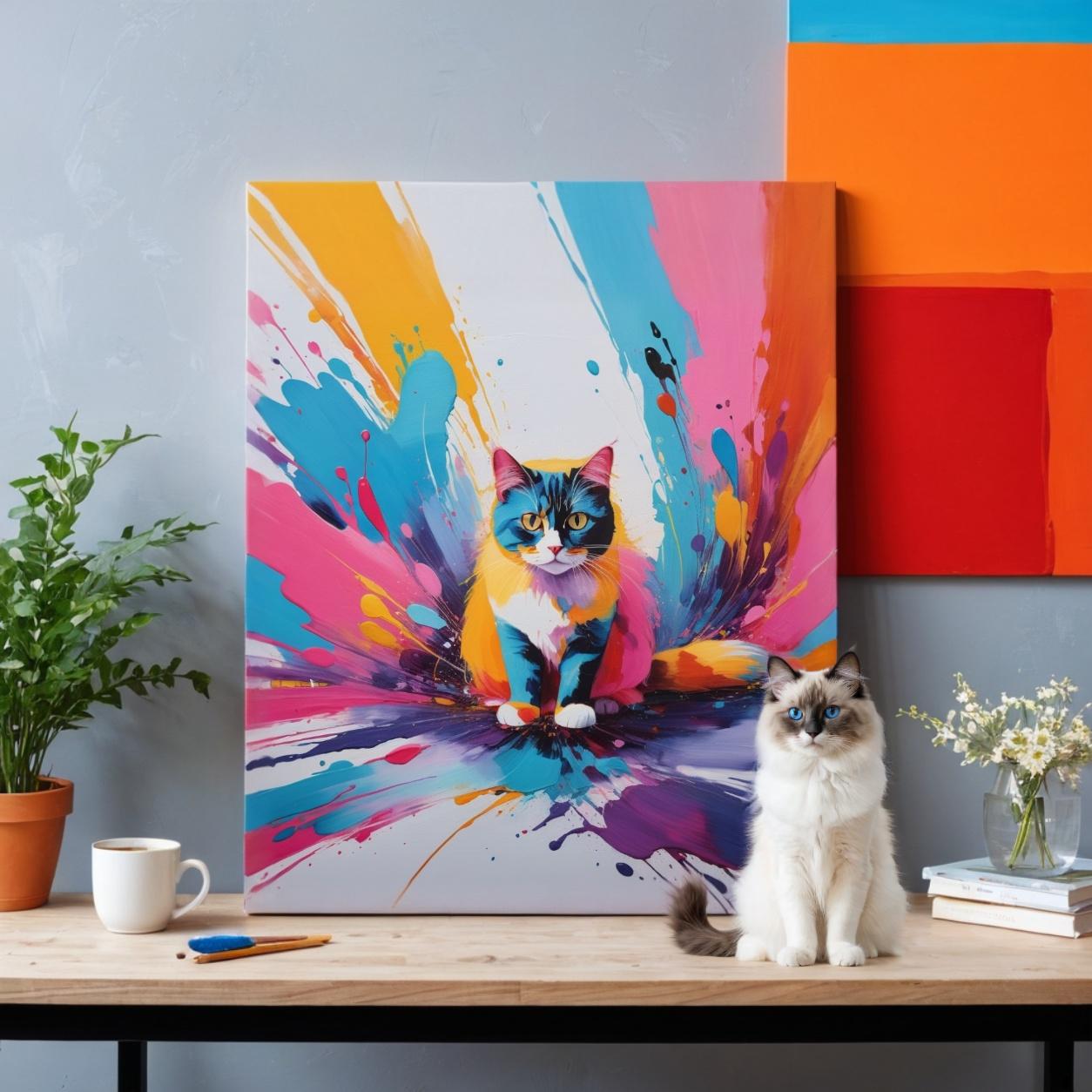 Color Fusion Pet Portrait