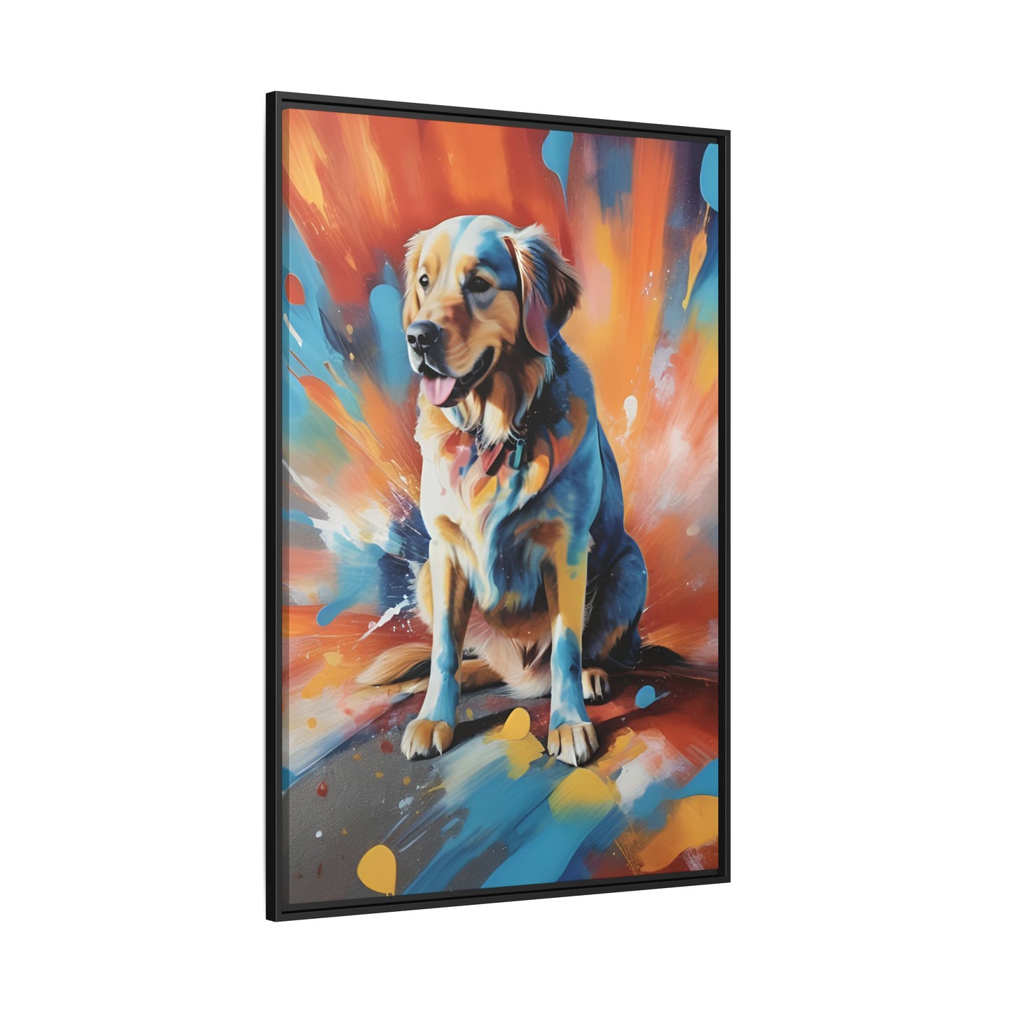 Chromatic Fusion Pet Portrait