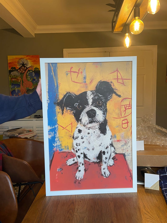 Un combo parfait Chien et art