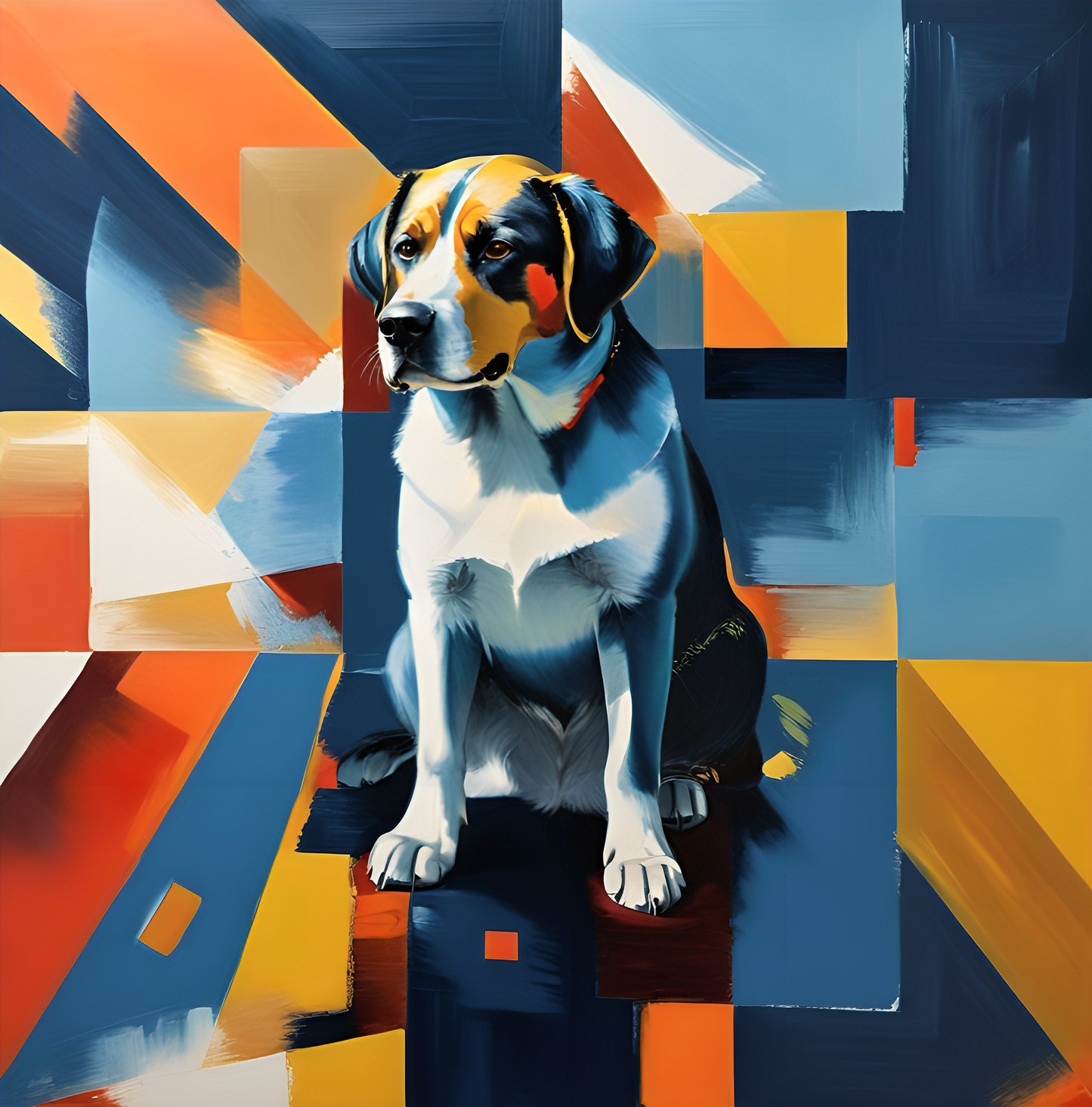 Abstract Fragment Pet Portrait