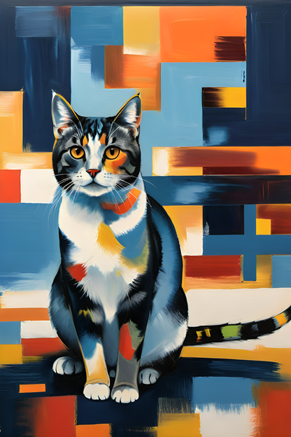 Abstract Fragment Pet Portrait